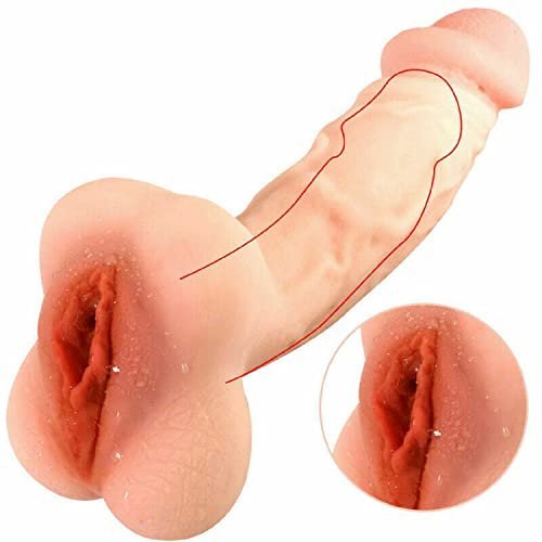 2 in 1 Design Realistic Dildo Pocket Pussy Tight Channels Soft Realistic Dildo for Women Men, Unisex Masturbators Dildos Ass Sex Toy Sleeve... | My Secret Wife - Image 3