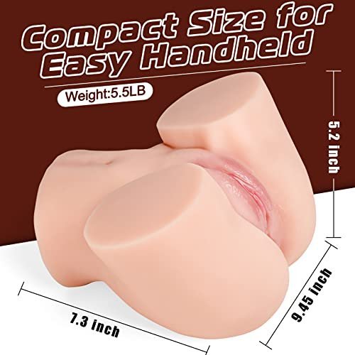 BIG SHOCKED Pocket Pussy for Men - Men's Sex Toys Male Masturbators Realistic Adult Toys Sex Doll Stroker 3D Lifelike Soft Butt with Vagina Anal... | My Secret Wife - Image 2