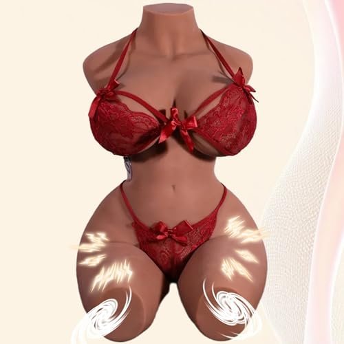Heating, 10 Suction & Vibration Modes Brown Sex Doll – 38.7LB Lifelike Male Masturbator Torso, Realistic Big Boobs & Butt, Soft TPE Full Body Sex... | My Secret Wife - Image 3