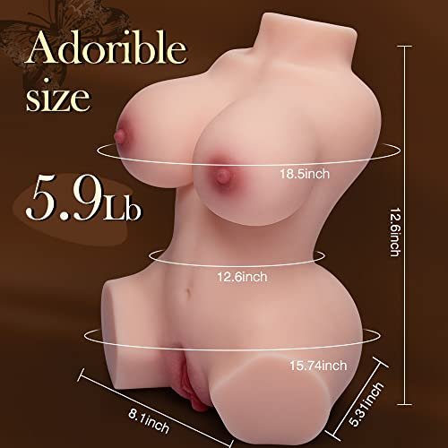 Sex Doll Male Masturbator with Realistic Boobs Vagina and Anal, Goyha 3 in 1 Torso Masturbator Love Doll Pocket Pussy with Built-in Spine 5.9lb... | My Secret Wife - Image 6
