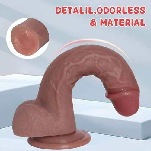 Sex Toys Dildo 7.8 Inch Realistic Silicone Dildo, Safety Material for Clitoral Vagina and Anal Stimulation with Strong Suction Cups, Sex Adult Toys... | My Secret Wife - Image 5