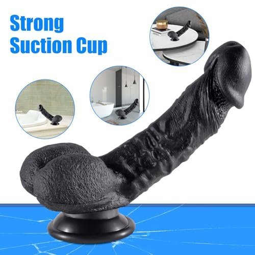 Silicone Realistic Dildo, Lifelike Penis with Powerful Suction Cups for Hands-Free Play, Clitoral Vagina G-spot Stimulation Cock Anal Sex Toys for... | My Secret Wife - Image 6